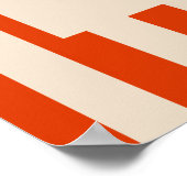 Dat is een meer Red Stripes Engagement Party Welko Poster (Hoek)