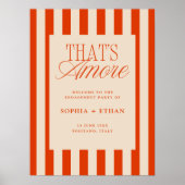 Dat is een meer Red Stripes Engagement Party Welko Poster (Voorkant)