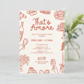 Dat is een meer rood geïllustreerd repetitiediner kaart (Staand voorkant)