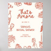 Dat is een meer rood geïllustreerd Vrijgezellenfee Poster (Voorkant)