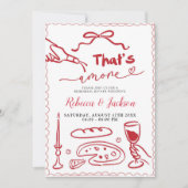 Dat is een meer rood Italiaans pizza repetitie din Kaart (Voorkant)