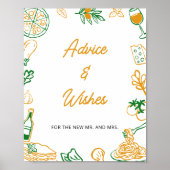 Dat is een meer rustiek Italiaans advies en wensen Poster (Voorkant)