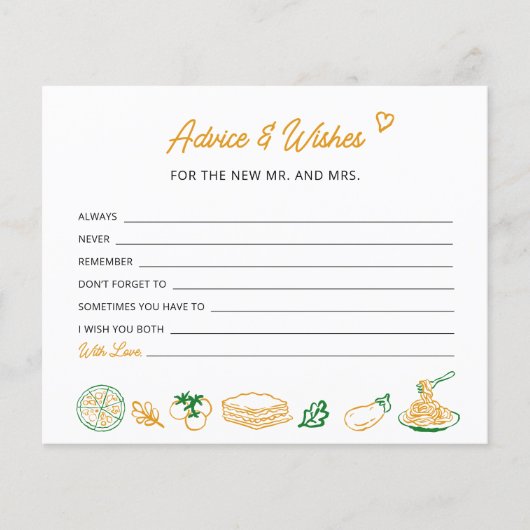 Dat is een meer rustieke Italiaanse advies en wens (Voorkant)