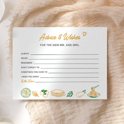 Dat is een meer rustieke Italiaanse advies en wens