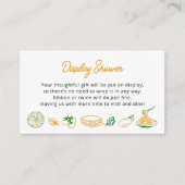 Dat is een meer rustieke Italiaanse Display Shower Informatiekaartje (Voorkant)