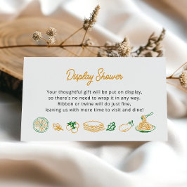 Dat is een meer rustieke Italiaanse Display Shower Informatiekaartje