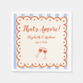 Dat is een meer trendy grillige hand getekend servet (Voorkant)