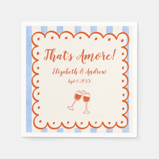 Dat is een meer trendy grillige hand getekend servet (Voorkant)