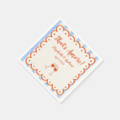 Dat is een meer trendy grillige hand getekend servet (Hoek)