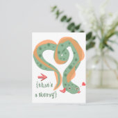 "Dat is een moray" Love Pun Eel Briefkaart (Staand voorkant)