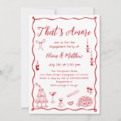 Dat is een nieuwe bruiloft verlovingsfeest kaart (Voorkant)