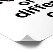 Dat is een paard van een verschillende kleurendruk poster (Hoek)