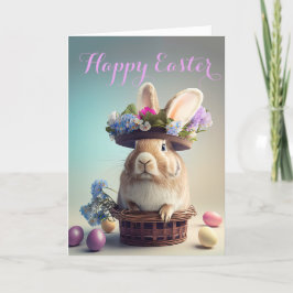 Dat is een Pet. Kute konijn in een paasachtig Pet Feestdagen Kaart