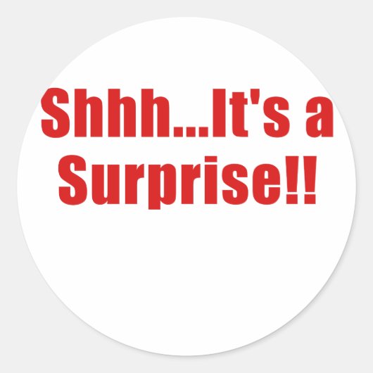 Dat is een verrassing ronde sticker (Voorkant)