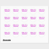 Dat is een verrassing ronde sticker (Vel)