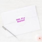 Dat is een verrassing ronde sticker (Envelop)