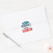 Dat is een verschrikkelijk idee vierkante sticker (Envelop)