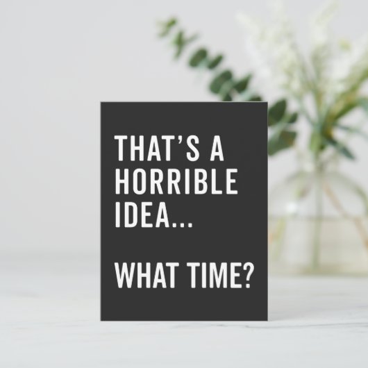 Dat is een verschrikkelijke ideale grappige prijso briefkaart (Staand voorkant)