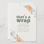Dat is een Wrap Floral verjaardagsfeestje uitnodig Kaart (Voorkant)
