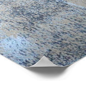 'Dat is eenvoudige' grijze en beige Abstracte kuns Poster (Hoek)