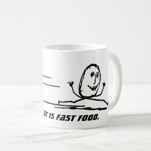 Dat is fastfood. koffiemok
