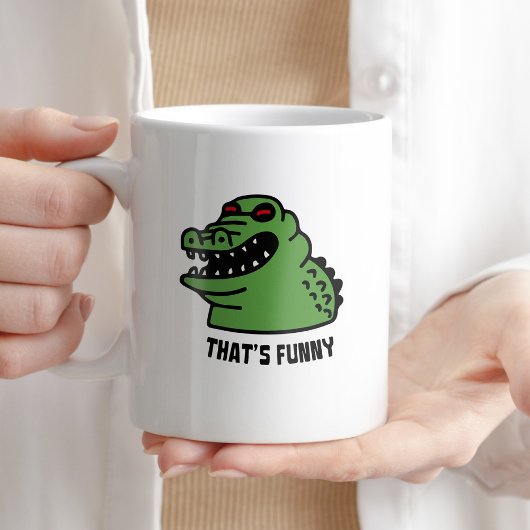 Dat is Funny Coffee Humor Crocodile Typografie Koffiemok