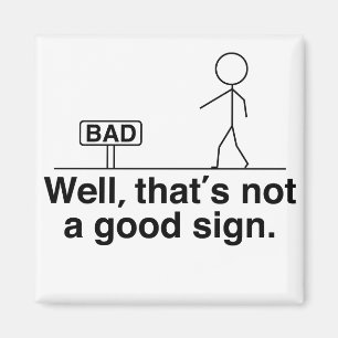 Dat is geen goed teken. magneet