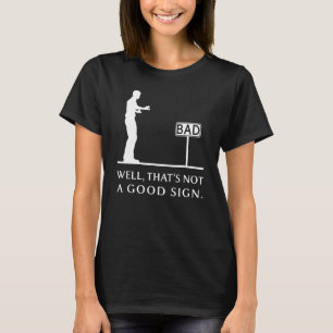 Dat is geen goede Humor voor gebarentaal-retro Sar T-shirt