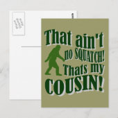 Dat is geen Squatch die mijn nicht is! Briefkaart (Voorkant / Achterkant)