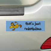 dat is gewoon een roodbruine bumpersticker (Op auto)