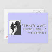 Dat is gewoon hoe ik rolt — Sisyphus Briefkaart (Voorkant / Achterkant)