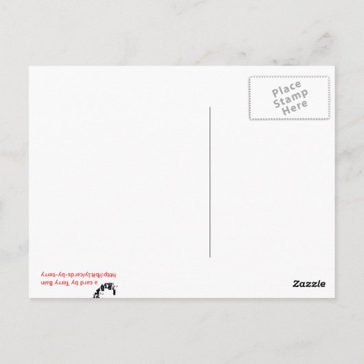 Dat is gewoon hoe ik rolt — Sisyphus Briefkaart (Achterkant)