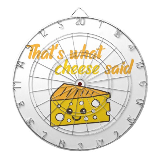 Dat is grappig wat Cheese zei Dartbord (Voorkant)