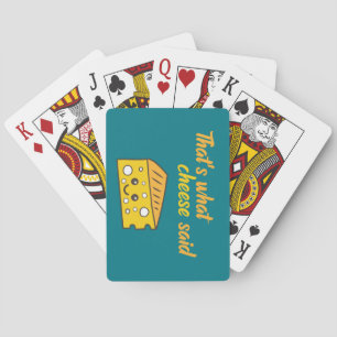 Dat is grappig wat Cheese zei Pokerkaarten