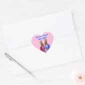 Dat is grappig wat ze zei. hart sticker (Envelop)