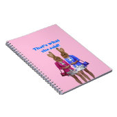 Dat is grappig wat ze zei. notitieboek (Rechterzijde)
