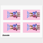 Dat is grappig wat ze zei. rechthoekige sticker (Vel)