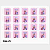 Dat is grappig wat ze zei. vierkante sticker (Vel)