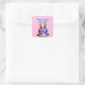 Dat is grappig wat ze zei. vierkante sticker (Tas)