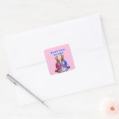 Dat is grappig wat ze zei. vierkante sticker (Envelop)