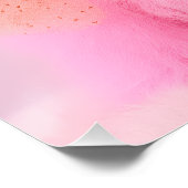 Dat is Heet Dat is Roze Retro Kawaii Poodle Poster (Hoek)