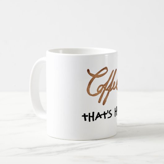 Dat is heet koffiemok (Voorkant links)
