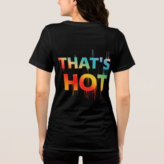 Dat is heet Tri-Blend shirt (Achterkant)