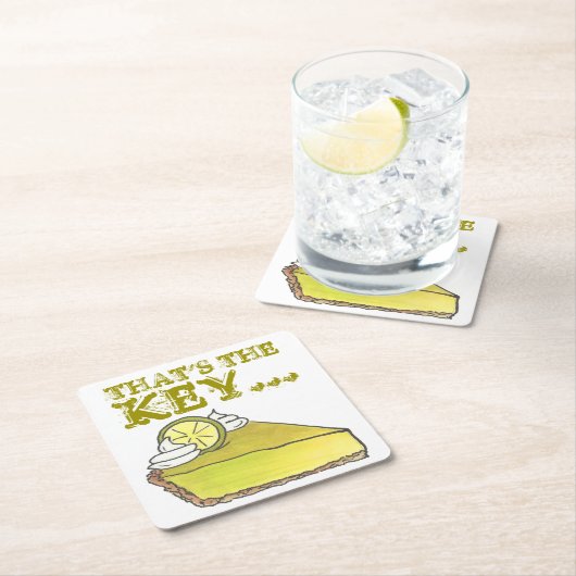 Dat is het belangrijkste Limoen Florida Keylime Pi Kartonnen Onderzetters (Insitu)