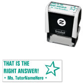 "DAT IS HET JUISTE ANTWOORD!" + Aangepaste leraar  Zelfinktende Stempel (In situ)