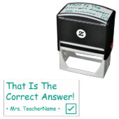 "Dat is het juiste antwoord!" Rubberstempel Zelfinktende Stempel (In situ)