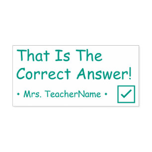 "Dat Is Het Juiste Antwoord!" Tutor Stempel