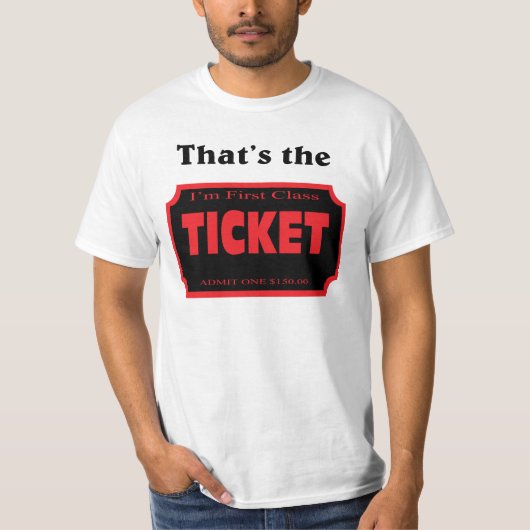 Dat is het kaartje. t-shirt (Voorkant)