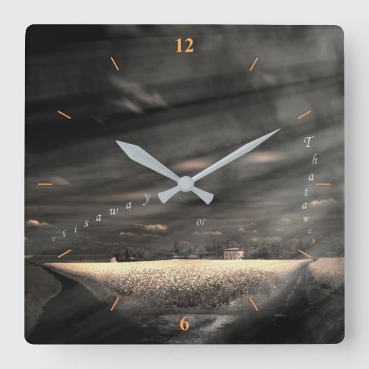 Dat is het leven vierkante klok (Voorkant)