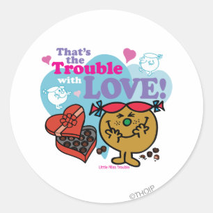 Dat is het probleem met liefde! ronde sticker